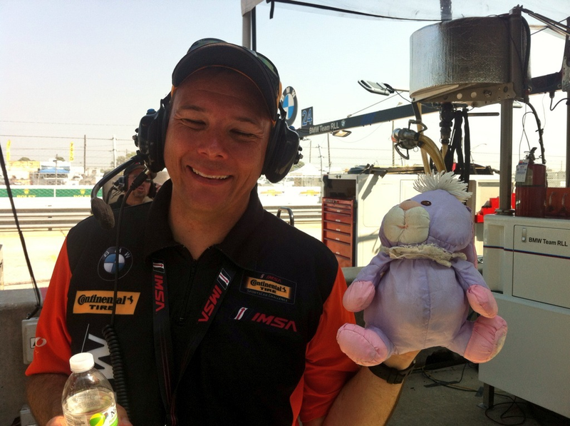 Illustration for article titled Racing Drivers With Easter Bunnies Are The Best Thing Ever